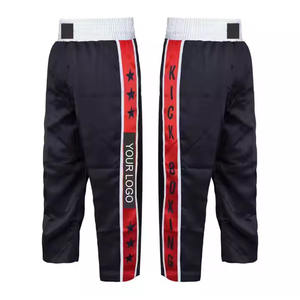 Pantalones de Kickboxing personalizados de alta calidad al por mayor pantalones de artes marciales Karate MMA Kick Boxing Pant - Product Image 5