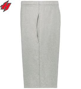 Shorts de sport décontractés surdimensionnés en molleton uni personnalisés avec logo brodé pour hommes - Product Image 5