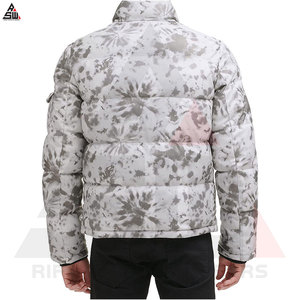 New Style Customized Winter Bubble <b>Jacket</b> for Men High Quality Sublimation Transfer Print Custom Logo Design Cotton Blend - Product Image 2