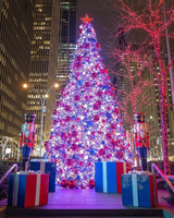 Sapin de Noël artificiel d'extérieur pour le Nouvel An 2023 avec lumières LED personnalisables étanches IP67, longueur de 5m à 40m
