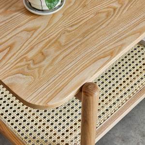 Scandinavian Design 2-Tier Ash Wood <b>Coffee</b> <b>Table</b> Convertible Rectangular 100x50x52cm Durable for Indoor Use Living Room <b>Table</b> - Product Image 5