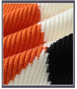 Pull en maille côtelée en nylon/acrylique pour homme, nouveau style, pull décontracté, mode, chaud, confortable, respirant, manches longues, haut - Product Image 2