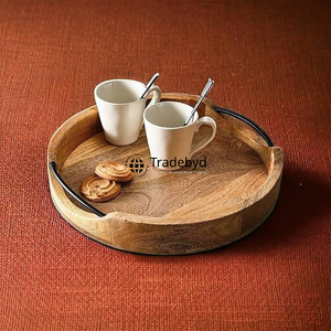 Tradebyd Designer Plateau en bois Plateau de service artisanal rustique pour cuisine, salle à manger, mariage et cadeaux - Product Image 2