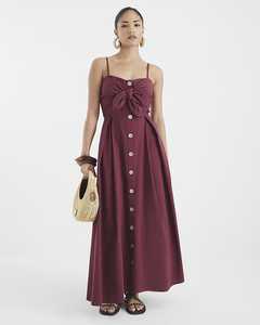 Date Boho bouton Maxi robe ample 100% rayonne écologique lâche plage dames pour l'été grande taille décontracté Maxi robe - Product Image 1