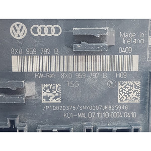 UNIDAD DE CONTROL DE LA PUERTA DELANTERA IZQUIERDA PARA AUDI A1 Serie (8X1) 8X0959792B CAYB (10>14) - Product Image 3