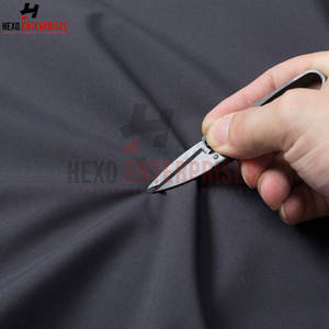 เสื้อแจ็กเก็ตกันฝนสีดำของผู้ชายขนาดพิเศษออกแบบได้เองขนาดพิเศษผ้าใบกันน้ำกันลมย้อมด้วยความร้อน - Product Image 5