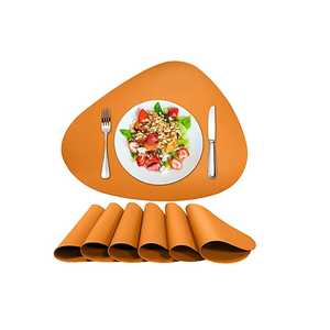 Vente en gros de tapis de table en cuir Décoration Écologique Forme carrée Salle à manger napperon et produit Offre Spéciale - Product Image 6