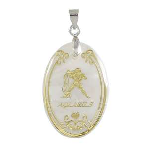 Tip Top Fashions Aquarius colgante ovalado 1201304 estilo religioso joyería de aleación de Zinc con abalorio Chapado en piedras preciosas naturales tamaño de 25mm - Product Image 1