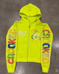 Impresión de peso pesado 100% algodón Zip Up Hoodie y pantalones de chándal Set Men Zip Up Hoodie y Joggers Set Chándal - Product Image 6