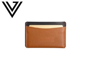 Cartera de cuero de doble tono con bloqueo de RFID delgada Unisex de lujo, diseño abierto elegante para hombres y mujeres, longitud corta duradera - Product Image 4