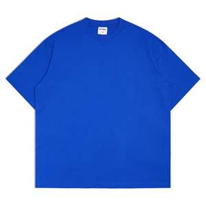 Camiseta de manga corta de algodón pesado de 230G para hombre, Camiseta holgada de algodón puro de Color sólido para hombre, camiseta de moda para hombre, Tops, ropa - Product Image 6