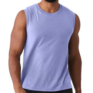 Camisetas sin mangas de culturismo de secado rápido para hombre, camisetas informales para gimnasio, chaleco de verano, camiseta sin mangas de algodón transpirable para hombre - Product Image 1