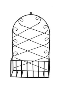 Support mural en fer pour pot mural en métal de style moderne pour la maison, le balcon et le jardin. - Product Image 5