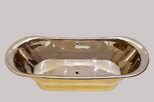 Baignoire en laiton Bateau, design moderne de luxe, adaptée aux hôtels, villas, appartements, bâtiments, disponible en plusieurs finitions, nickel - Product Image 2