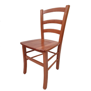 Sedie da pranzo in legno massello stile Country noce scuro robusto per cucina di casa o ristorante Use-43x42x86 cm - Product Image 1