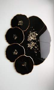 Posavasos de Resina de Lujo Hechos a Mano, Personalizables, Cuadrados, Coloridos, Duraderos, Diseño Clásico para el Hogar, Restaurante, Posavasos Promocionales - Product Image 4