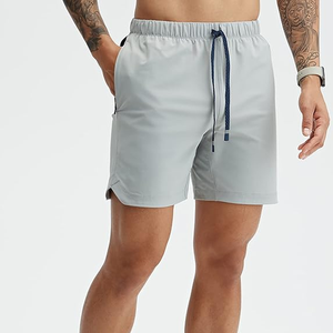 Pantalones cortos de entrenamiento para hombre de alta calidad, nuevo diseño, pretina elástica, bolsillos laterales, poliéster/nailon, patrón cómodo de playa personalizable - Product Image 3