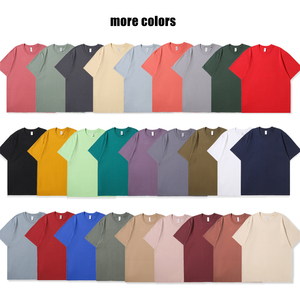 T-shirt à manches courtes pour homme, de haute qualité, 100% coton, surdimensionné, imprimé sur mesure, poids lourd 210g, respirant, écologique - Product Image 5
