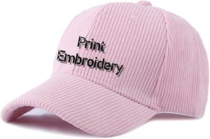 Gorra de béisbol de pana de 6 paneles de alta calidad nueva llegada diseño personalizado logotipo bordado multicolor para hombres y mujeres - Product Image 2