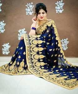 Kanchipuram Saree en soie fête porter mariage indien dernier créateur Banarasi coton soie Sari avec chemisier vêtements pour dames grossiste vêtement - Product Image 2