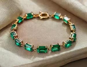 Pulsera de tenis de alta calidad para mujer, Diamante de moissanita de oro de 10k y 14K, novedad - Product Image 2