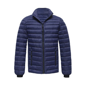 2025 hiver mode hommes élégant doudoune meilleure qualité conception personnalisée vêtements d'extérieur fermeture à glissière toile bouffée bulle manteau - Product Image 2