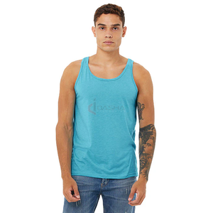 Débardeur T-shirt sans manches à séchage rapide Running Fitness Gym Vest Round Neck Workout Tops Fabricant - Product Image 5