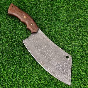 Cuchillo de carnicero de acero de Damasco hecho a mano para cortar carne, cuchillos de cocina, regalo para ella - Product Image 2