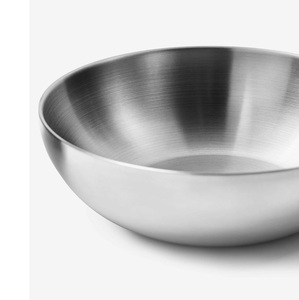 Tazón para Mezclar de Acero Inoxidable, Hecho a Mano, de Grado Alimenticio, Ecológico, Apto para Lavavajillas, para Uso en la Cocina, Pedido al por Mayor - Product Image 6