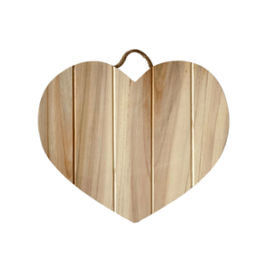 Tabla de cortar de madera de corazón, tabla de charcutería, queso pequeño para MANGO de cuerda, uso colgante al mejor precio - Product Image 1