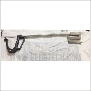 Venta al por mayor de alta calidad bolo de cabeza curva de acero inoxidable mango de cuidado de animales pistola de bolas aplicador de bolo - Product Image 4