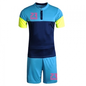 Maillot de football coupe-vent à manches courtes en nylon/cachemire imprimé par transfert thermique, qualité thaïlandaise supérieure, meilleur grade 2022/2023 - Product Image 4