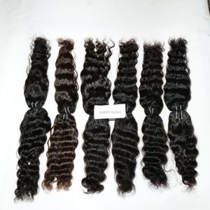 Extensiones de Cabello Humano Natural de Color Negro, Alineadas con la Cutícula, de Origen Vietnamita, Rizadas, de un Solo Donante, Precio al por Mayor - Product Image 3