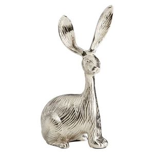 Oiseaux décoratifs en métal de table au design gaufré fini argent lot de 2 pièces maîtresses de luxe pour salon chambre à coucher décor à la maison - Product Image 5