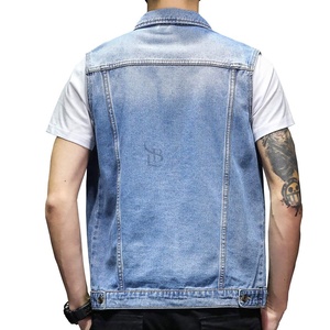 เสื้อกั๊กยีนส์แห้งเร็วสำหรับผู้ชายและใหม่ล่าสุดเสื้อกั๊กเดนิม - Product Image 4