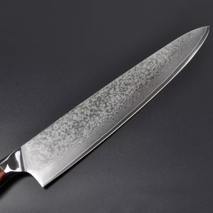 มีดทำครัวทำด้วยมือใบมีดสแตนเลสสำหรับเชฟมืออาชีพปลอกไม้ดามัสกัส - Product Image 2