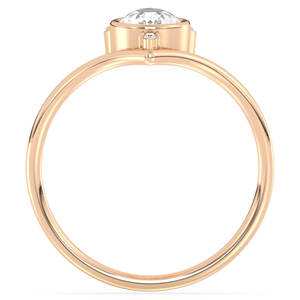 Anillo de Compromiso Solitario REYES Timeless de Plata de Ley 925 con Corte de Pera y Moissanita de 0.67 Quilates, Joyería Fina Personalizable OEM ODM - Product Image 6