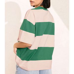 T-shirt ajusté pour femme, best-seller des fabricants professionnels, nouveau design avec décoration boutonnée, écologique pour l'été - Product Image 4