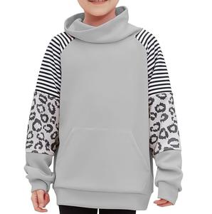 Sweat-shirt à capuche respirant avec logo personnalisé et design à la mode pull-over à capuche en coton polaire pour filles et enfants avec impression graphique - Product Image 4