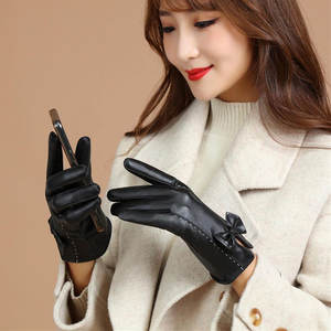 Guantes de Piel de Oveja de Invierno Personalizables de Alta Calidad, hasta la Muñeca, Modernos, para Exteriores, con Pantalla Táctil, para Conducir, Ciclismo y Uso Diario - Product Image 2