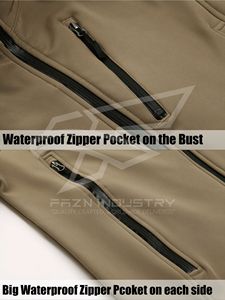 2025 venta al por mayor OEM chaqueta Softshell hombres al aire libre a prueba de viento cortavientos Softshell impermeable chaquetas de los hombres - Product Image 4