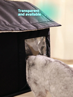 Groothandel Huisdierenbenodigdheden |   BULUS Volledig Ingesloten Geïsoleerde Kattenhuisje |   Waterdichte aluminium warme schuilplaats voor huisdieren binnen en buiten