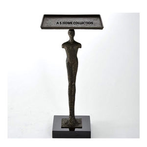 Aluminium Métal Marbre Base Forme Unique Finition Dorée Table d'Appoint Style Fantaisie Nouveau Design Excellente Qualité - Product Image 2