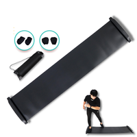 Planche de glisse d'exercice professionnelle pour la maison de 230 cm, surface ultra-lisse, fond antidérapant, entraînement cardio fitness pliable HSC