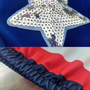 Uniforme de cheerleading pour filles imprimé sur mesure avec logo, ensemble junior pour jeunes, tissu extensible léger à séchage rapide, haut et jupe - Product Image 3