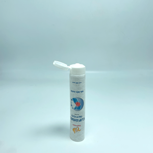 หลอดครีมเครื่องสำอาง PE สีขาว ฝาเปิดแบบพลิก บรรจุภัณฑ์พลาสติก พิมพ์ลายเงา โลโก้สั่งทำ ปั๊มร้อน สำหรับเจลทามือและผิวกาย - Product Image 3