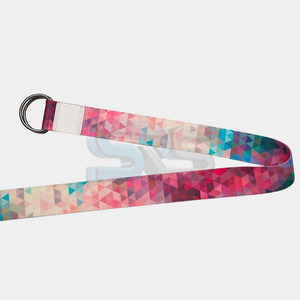 สายรัดโยคะผ้าฝ้ายปรับได้สำหรับออกกำลังกายยางยืดทนทานปรับได้โลโก้ออกแบบได้ตามต้องการ - Product Image 5