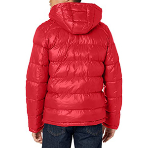 Chaquetas de Invierno Acolchadas para Hombre al por Mayor, con Capucha y Cierre de Cremallera, Color Rojo, Cortavientos, Cálidas, Chaqueta de Invierno para Hombre - Product Image 4