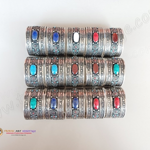 กำไลข้อมือ kuchi วินเทจทำด้วยมือเครื่องประดับชนเผ่าชาวอัฟกานิสถานชาติพันธุ์สำหรับผู้หญิงแฟชั่นบูติก - Product Image 4