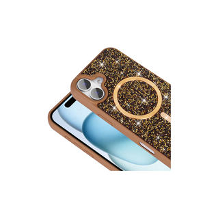 Coque en silicone compatible MagSafe Netzy Luxury Diamond Design pour iPhone 16 Plus SAFA Mosaic Edition Electroplate XR - Product Image 5